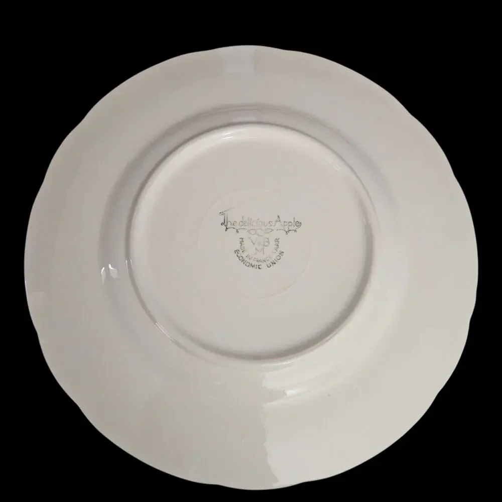 Villeroy & Boch The Delicious Apple Salad Plates Set of 4 Hand Painted France